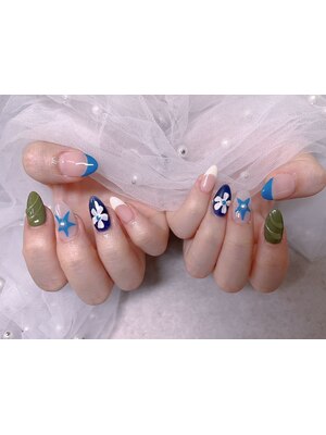 【スカルプ 長さだし専門】Pastel nail