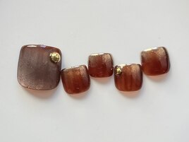 秋色マグネットネイル