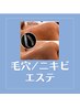 フェイシャル【毛穴・ニキビケア】毛穴洗浄・吸引プレミアエステ　素肌☆彡