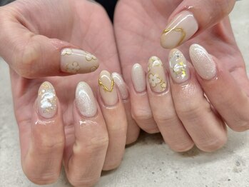 ネイルサロン ドゥ(Nail Salon Doux)/【ラテリア】マリメッコフラワー