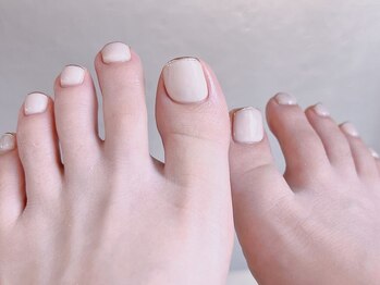リアン(Re:an)の写真/ハンドネイルができない方も、フットネイルで気分の上がる足元に♪【1番人気☆】ネイルケア込¥8250