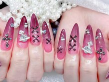 シーアンドビーネイル(C&B Nail)/チップ長さだし持ち込みデザイン