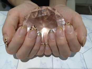 ネイルサロン グレイス(Grace)/【ジェル】レオパフレンチ