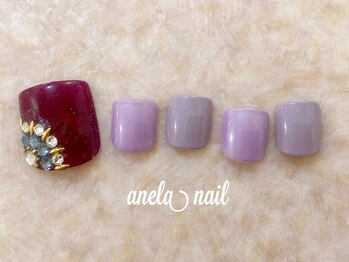 アネラネイル(anela nail)/持込デザインOK/親指2本アート