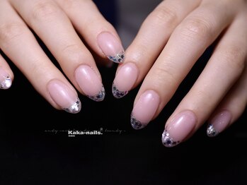 カカネイルズ(Kaka nails)/ガラスフレンチ