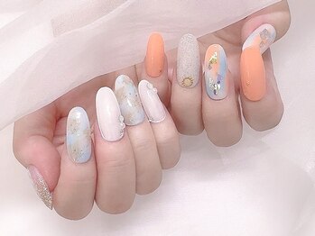 ジルネイル 津田沼店(Zir nail)の写真/Happyを引き寄せる…☆Zir nailが発信するデザイン!!【◆Campaign design◆¥7700】見るたび気分が上がる♪