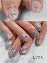 ネイルアトリエルカ(nail atelier LUCA)/W-356 ブルーブライダルネイル