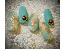 エレノア/定額デザイン・ニュアンスブルー