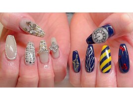 ツイードネイル/ビジュー/個性派