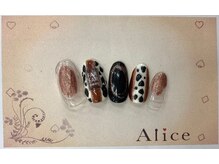 ネイルアンドアイラッシュ アリス(Alice)/デザインネイル￥8000（税込）