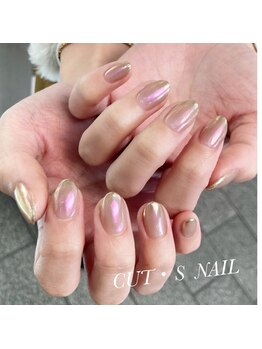 カッツ エステティックサロン 元町(CUT S)/ニュアンスミラーネイル
