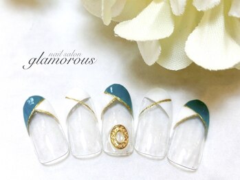 ネイルグラマラス 西新井店/《パラジェル》上品フレンチ