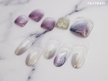 ファストネイル ロコ 志免店(FASTNAIL LOCO)/オーロラネイル→写真番号:11712