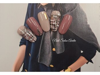 ネイルサロン アミティエ(Nail Salon Amitie)/nuanceツィード×大人っぽい