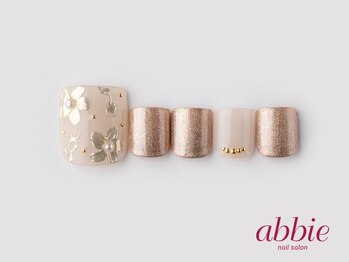 ネイルサロンアビー 北千住店(abbie)/ミラーフラワーフット ¥12012