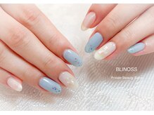 ブリノス(BLINOSS)/ブルー×ホワイト☆デザイン