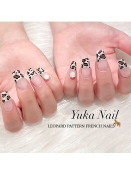 ユカネイル(Yuka Nail)/POP可愛いヒョウ柄フレンチ♪