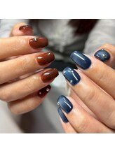 ザ バーム 船橋店(THE BALM)/アシンメトリーネイル/冬ネイル