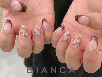 冬 フレンチ×チェック　¥8,500