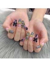 ポミーネイル 池袋店(pomynail)/千鳥柄ネイル