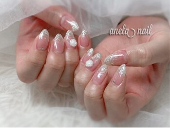 アネラネイル(anela nail)の写真/【写真：ラメグラデーションご新規様5,500円】豊富なカラーご用意◎お手元から上品を演出いたします♪
