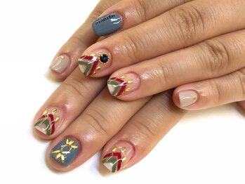 秋冬カラーネイル