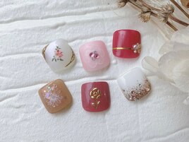 ストーン　キラキラ　フット