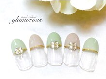 ネイルグラマラス 西新井店/《パラジェル》上品フレンチ