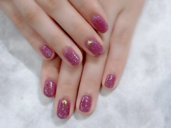 ラルネイル 大宮(Lull. nail)/#ラメワンカラー#オーロララメ