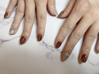 アーザ 吉祥寺(ASa)/ヒョウ柄ミラーネイル☆