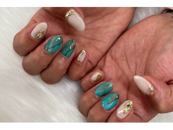 フランチェス(Frances)/ターコイズ × 金ミラー