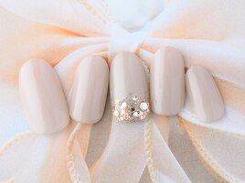 根元ラメ＆ストーン