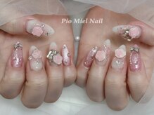 ピオミエルネイル 新宿(pio miel nail)/いちごケーキネイル