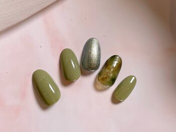 ルームヘアネイル 曙橋店(Room hair nail)/グリーンマーブル