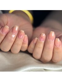 桃っぽネイル