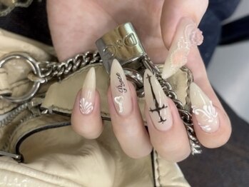 シェルネイル(SHELL NAIL)/薔薇/グランジ/staff:takeda