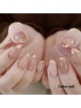アイ アンド ネイルデイ 桂(EYE＆NAIL DAY)/フレンチ×ゴールド