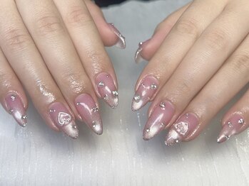 カナネイル(KANA.nail)/持ち込みガーリーネイル