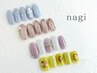 【ハンド】選べるデザイン定額ネイル ベーシック◆5週間以内の付替オフ無料！