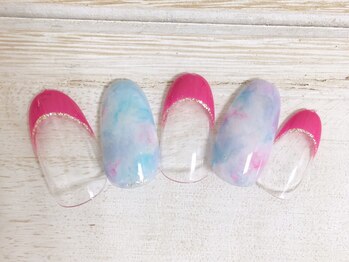 アイラッシュアンドネイル専門店 クラル(CURAR)/マーブルネイル¥7980