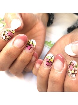 トータルサロン 白べぇーっ プラス/春ネイル