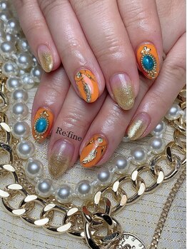 リファイン(Re:fine)/ジェル4本アート