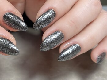 ブラックラメワンカラー