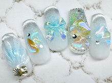 チェリーズネイル(Cherrys Nail)/マーメイドネイル 夏ネイル