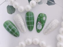 キラキラネイル 川口 南鳩ヶ谷店/可愛い冬ネイル