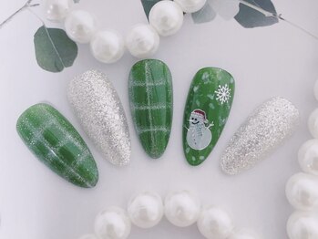 キラキラネイル 川口 南鳩ヶ谷店/可愛い冬ネイル