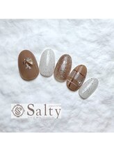 ネイルアンドアイラッシュサロン ソルティ 寺田町(salty)/３月４月選べるデザインコース