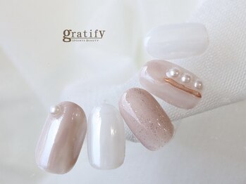 綺麗めオーロラネイル