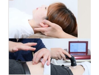 SUGIMOTO LAB'【肩こり/腰痛/美容鍼/鍼灸/マタニティ/産後/骨盤矯正/マッサージ】の写真/仕事終わりの21時まで受付◎鍼×マッサージ×ハイボルトの相乗効果で、デスクワークの肩こりを根本改善◎