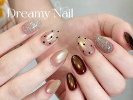 ドット×ブロンズネイル